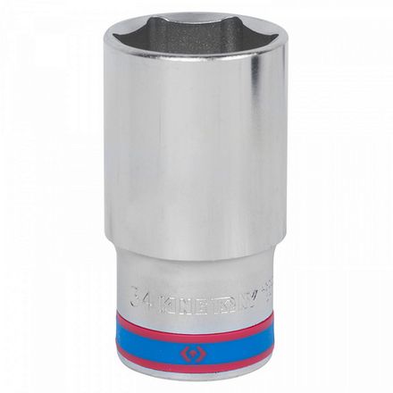 Цена на KING TONY (423534M) Головка торцевая глубокая шестигранная 1/2", 34 мм