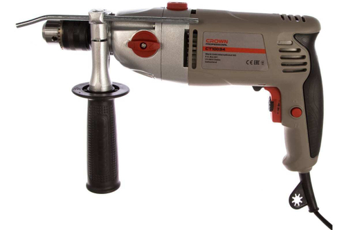 Ударная дрель CROWN CT10034, 1050Вт, двухскоростная