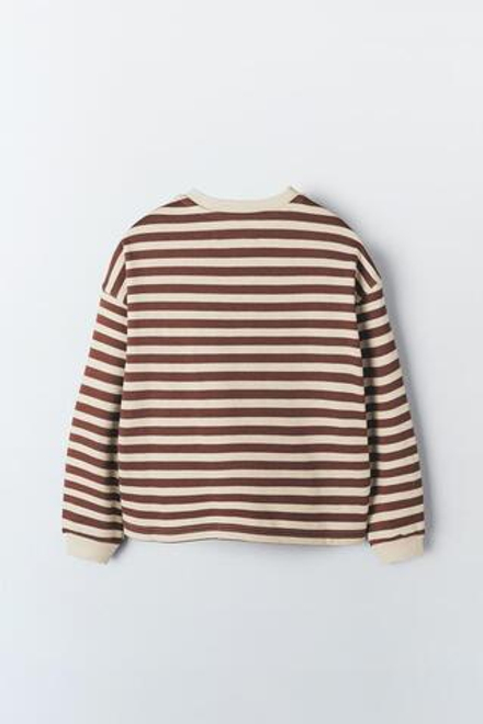 ZARA ФУТБОЛКА В ПОЛОСКУ С КАРМАНОМ - LIMITED EDITION, ПОЛОСКИ