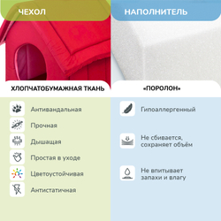 Дом ZOOEXPRESS изба на молнии, бордо