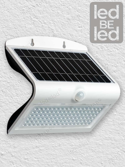 Уличный светильник на солнечной батарее с датчиком движения и света ledBEled 8W 850LM, настенный светодиодный фонарь