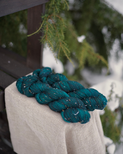 Носочный твид "Изумруд"