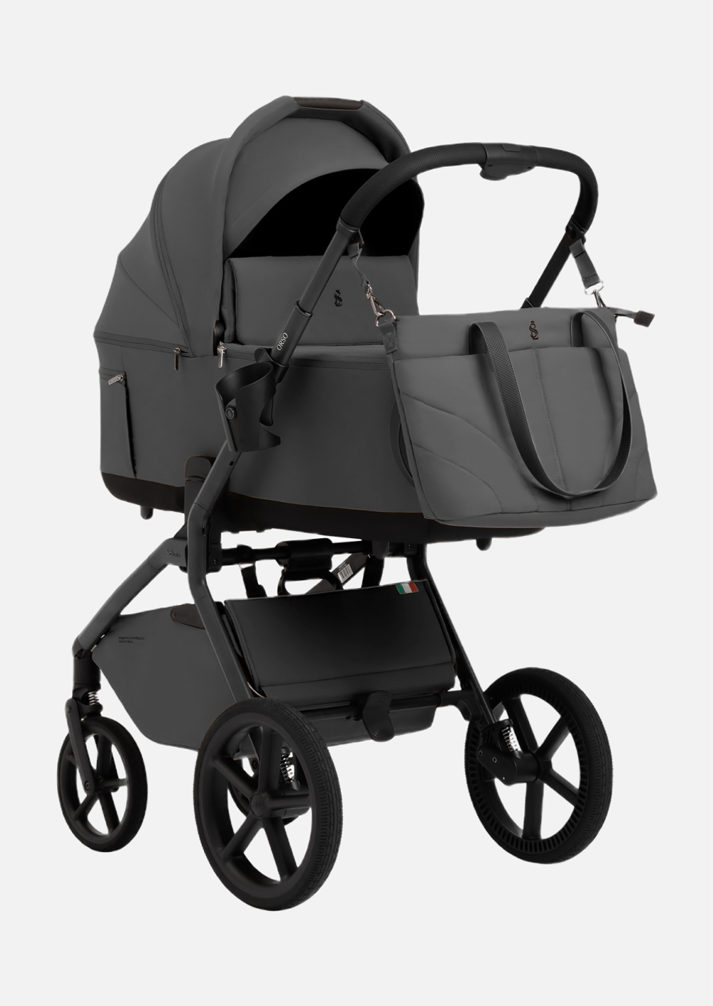 Sweet Baby Коляска 2 в 1 SBL Dark Grey