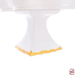 Салатник квадратный на ножке Queen's Crown Prestige 23 см