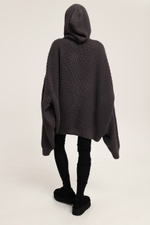 Кардиган вязанный с капюшоном