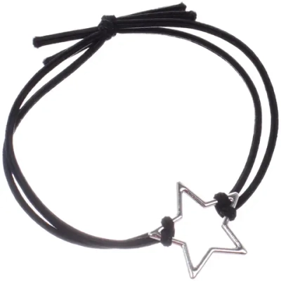 Резинка для волос 1шт «Кокетка - Aks Bambina Silver», звезда, d-5см