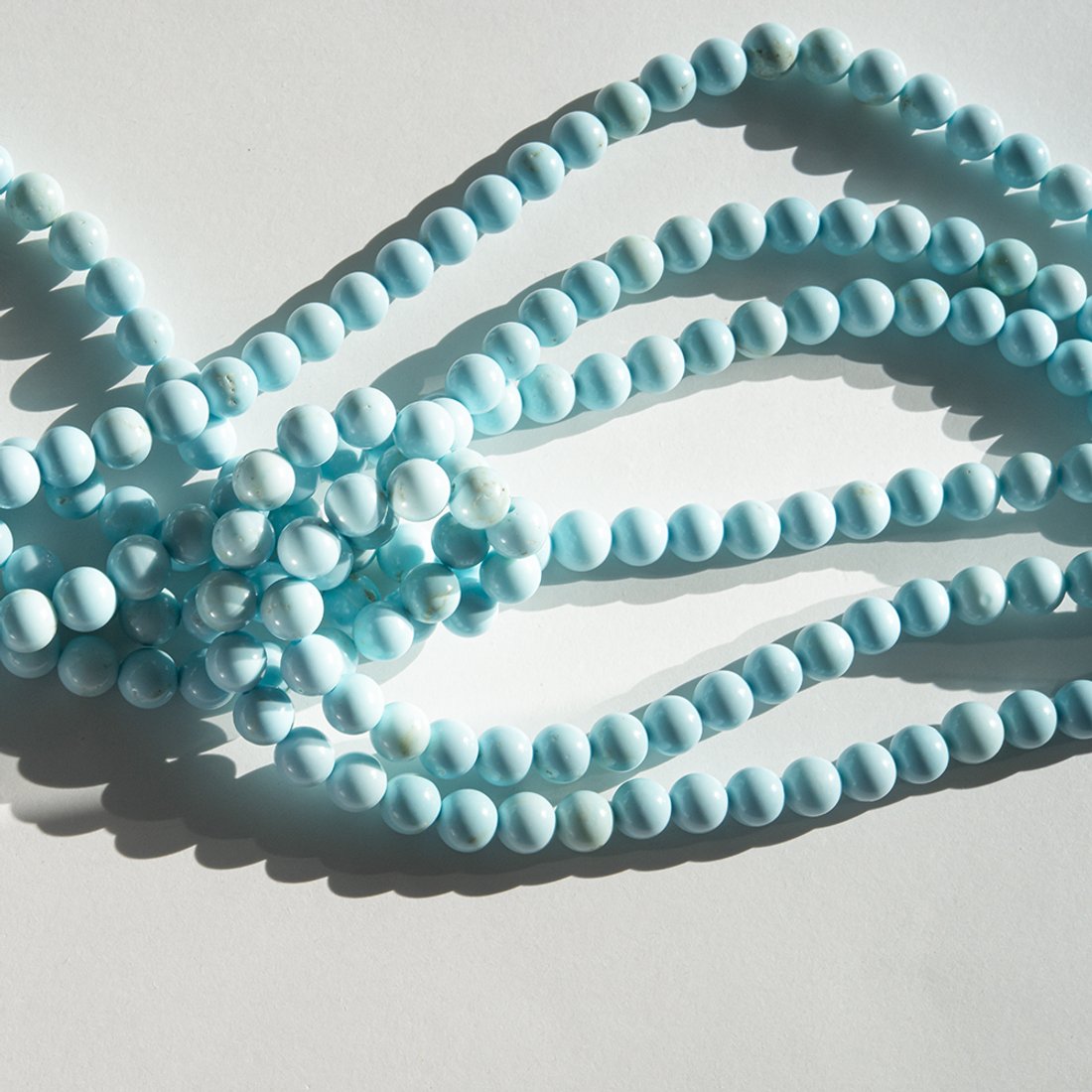 Туркенит (имитация бирюзы светлого оттенка), 8,5мм, шар