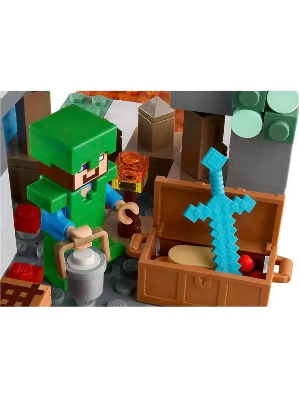 Конструктор Майнкрафт Ледяные вершины 321 дет 1031