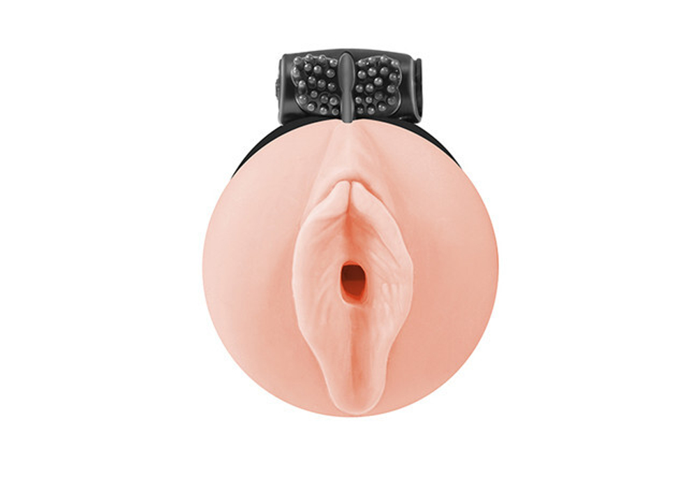 Закрытый мастурбатор Satisfaction Magazine Made с вибрацией (Цвет: телесный)