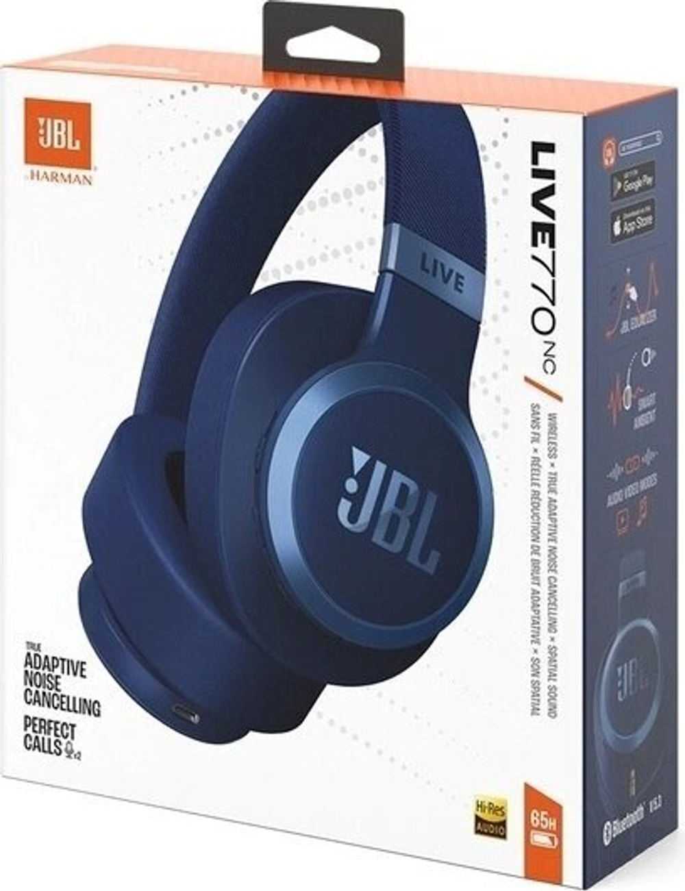 Беспроводные наушники JBL Live 770NC, Синий