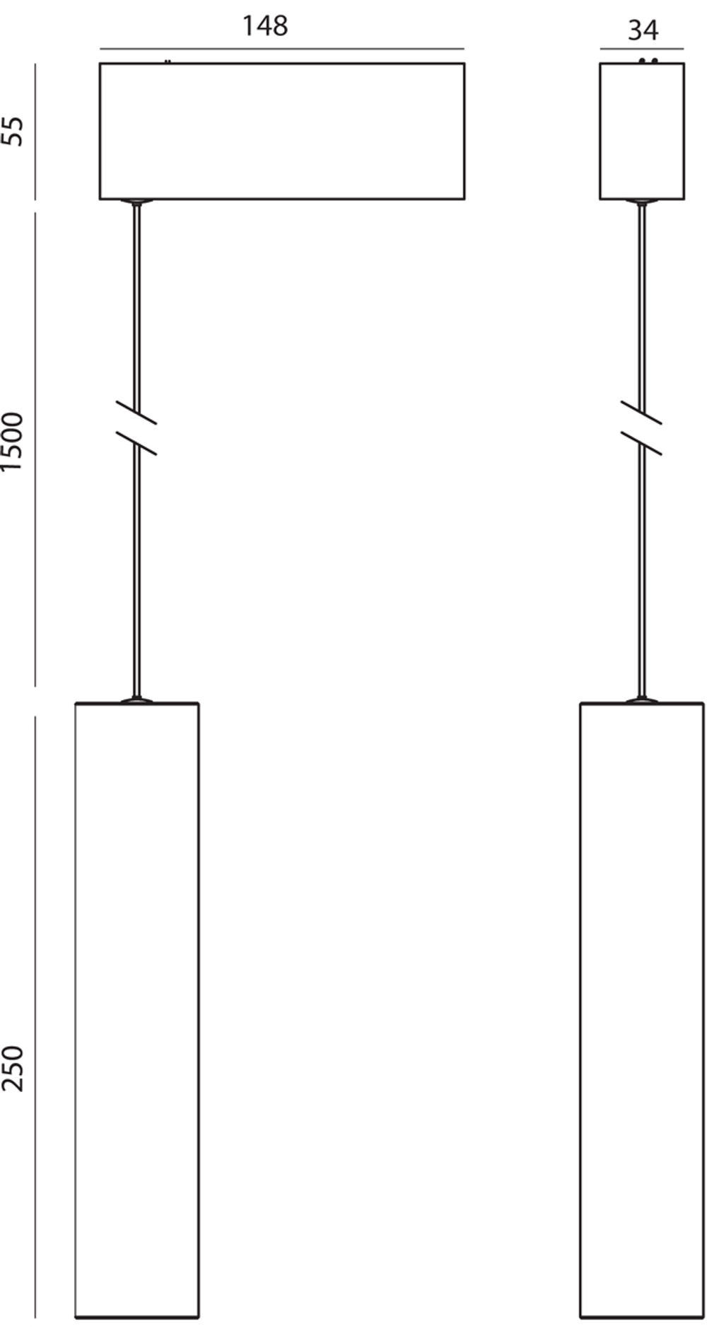 Светодиодный светильник для магнитного шинопровода, 10W, 3000К
