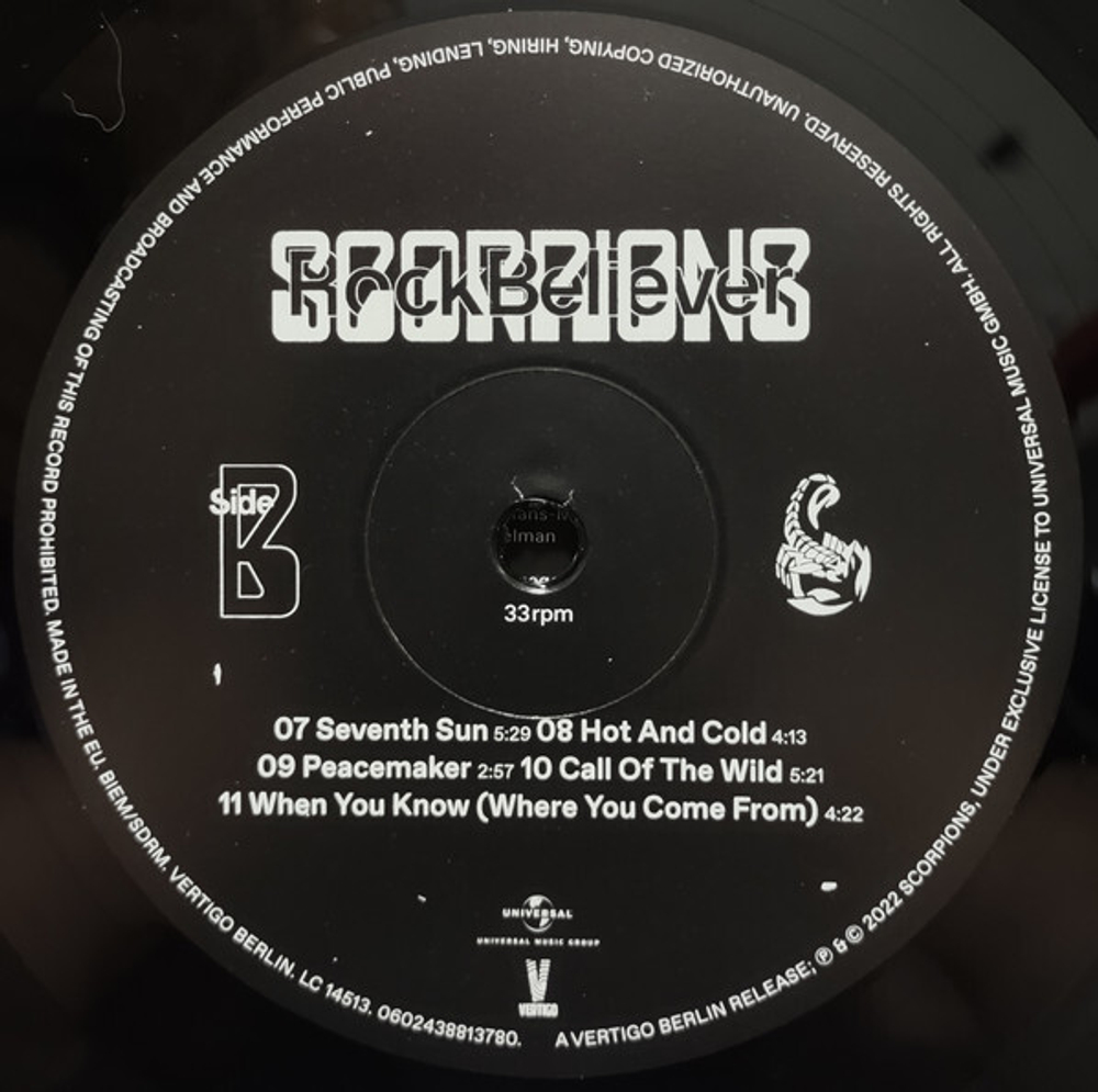 Scorpions / Rock Believer (LP)