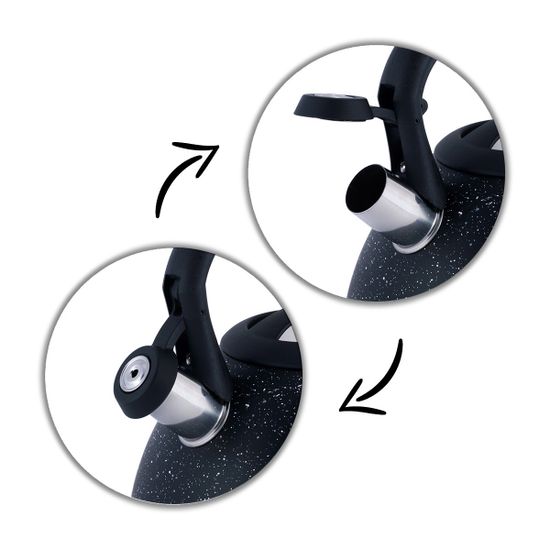 Чайник 2,7 л. из нержавеющей стали со свистком Kamille KM-1086