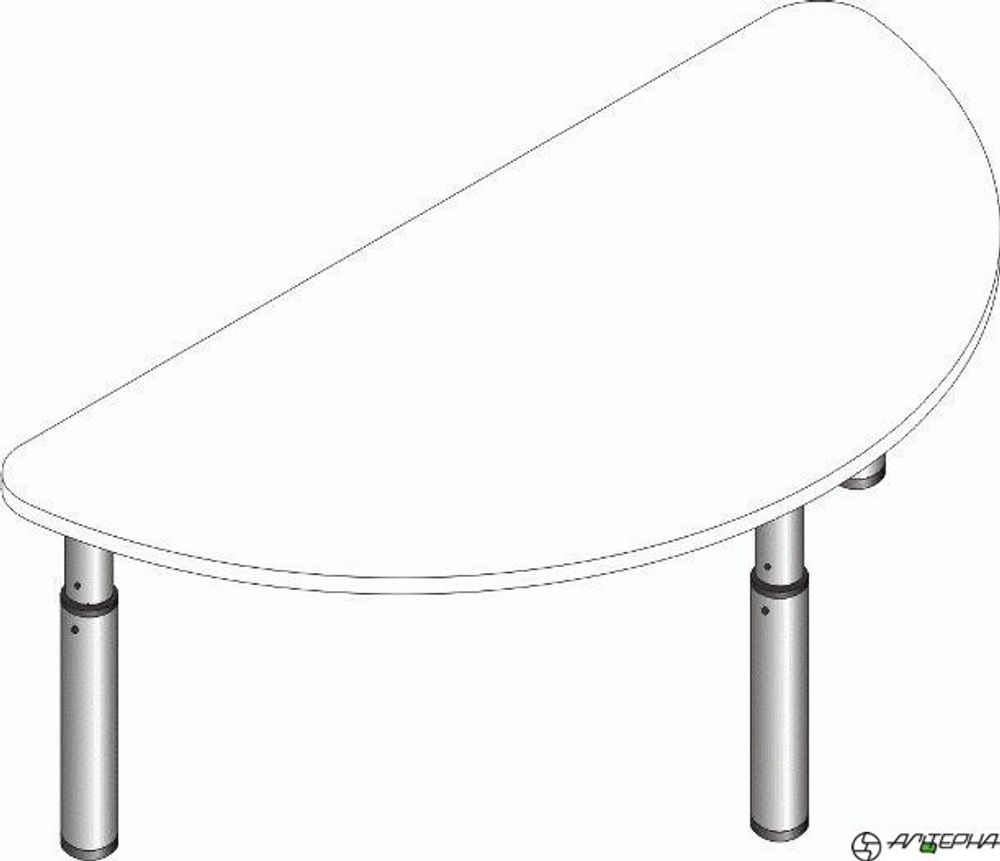 Стол детский фигурный регулируемый по высоте СДРп-11, ЛДСП, Альтерна, г. Екатеринбург