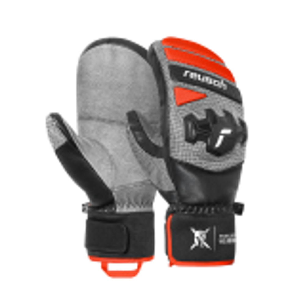 REUSCH 25/26 варежки горнолыжные 6511422_7588 REUSCH Worldcup Warrior R-Tex XT Mitten Bl/Sil/Fl Red
