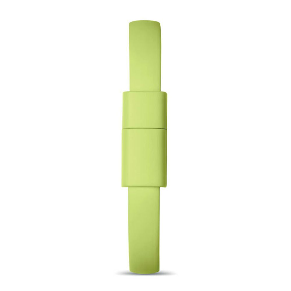 Браслет с встроенным микро USB разъемом. Зелёный