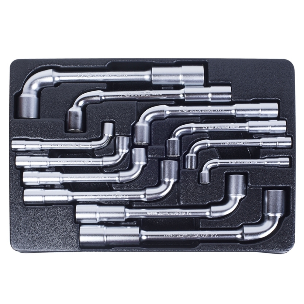 KING TONY (9-1812MR) Набор торцевых ключей Г-образных, ложемент, 12 предметов