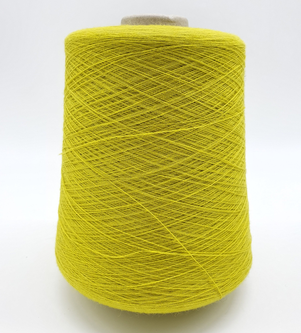 Пряжа Emilcotoni SPa RealWool 2/50 (60% пима хлопок, 40% меринос),2500 м/100 гр, желтый винтаж