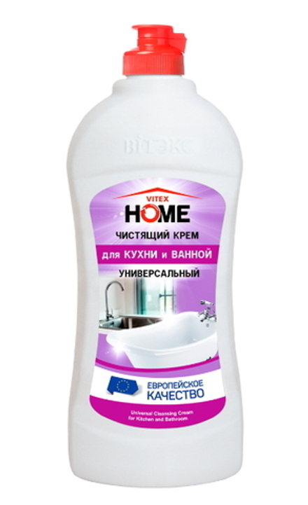 Чистящий крем "VITEX HOME" для кухни и ванной универсальный 500 мл. ВИТЭКС