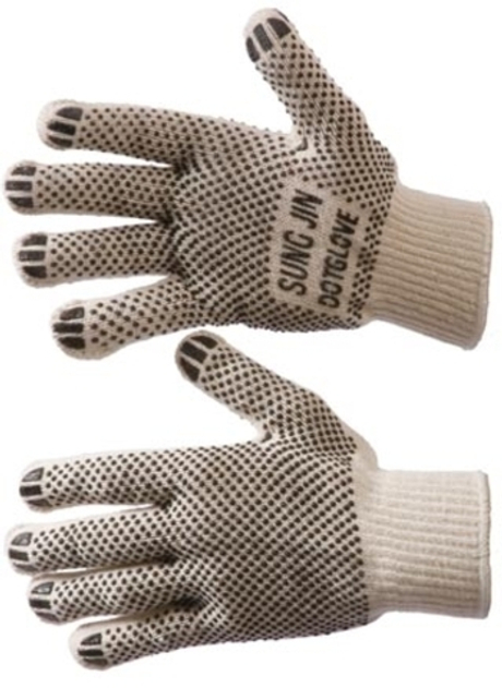 Перчатки х/б с ПВХ покрытием "ТОЧКА-ЭКОНОМ 7,5 класс р.18, 37 гр.