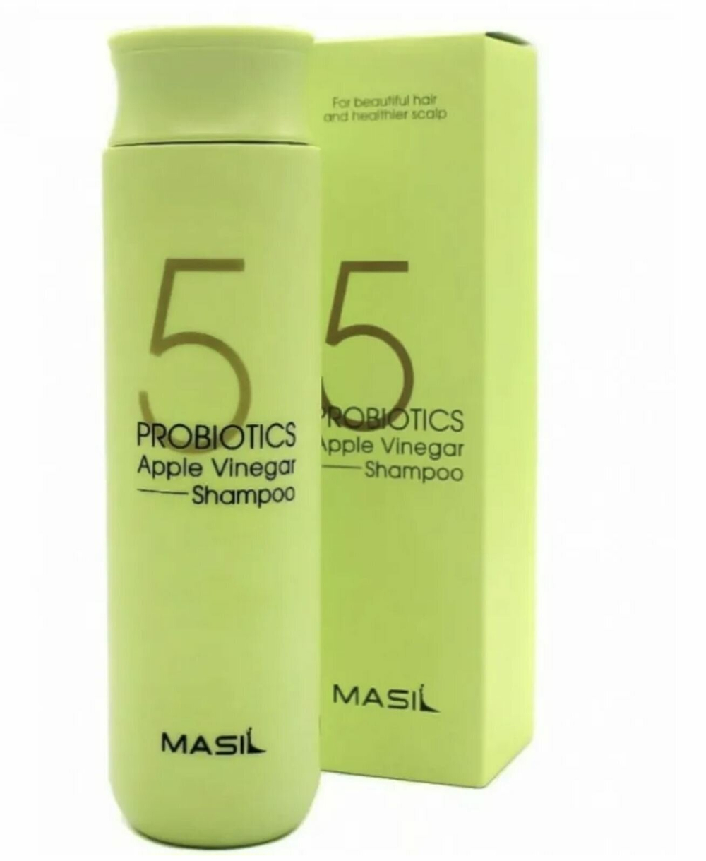 Masil Бессульфатный шампунь от перхоти с яблочным уксусом 5 Probiotics apple vinegar shampoo, 300 мл