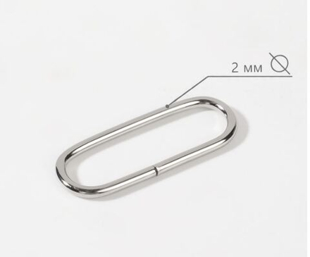 Кольцо 34×14×2мм,овал никель 9269128