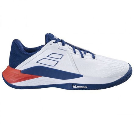 Мужские кроссовки теннисные Babolat Propulse Fury 3 All Court Men - white/estate blue