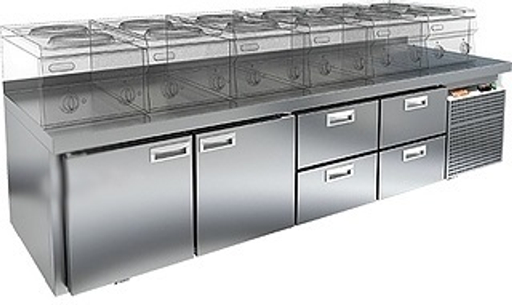 Стол морозильный HICOLD GN 1122/BT LT SH