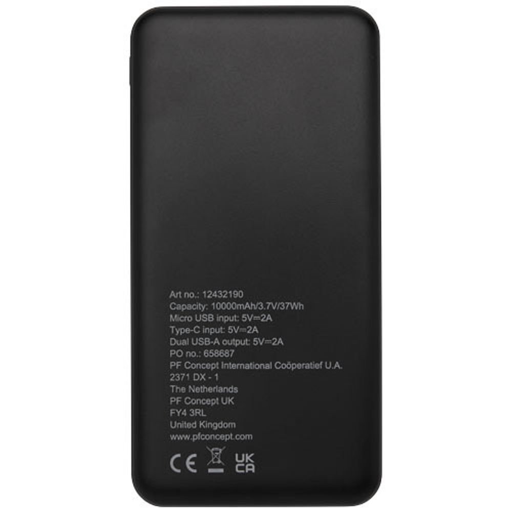 Портативное зарядное устройство Loop из переработанной пластмассы емкостью 10 000 мАч