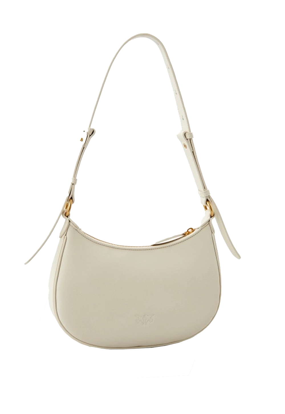 LOVE BAG HALF MOON SIMPLY - white