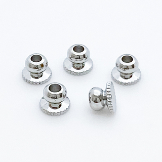 Шапочка, цвет серебро (родий), размер 4*3 мм, цена за 2 шт