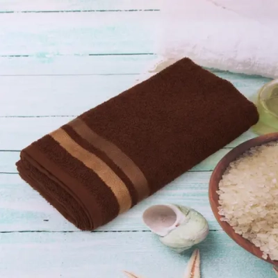 Полотенце махровое 70*130см «Sunrise» цвет темно-коричневый 04040 плотность 400гр/м2