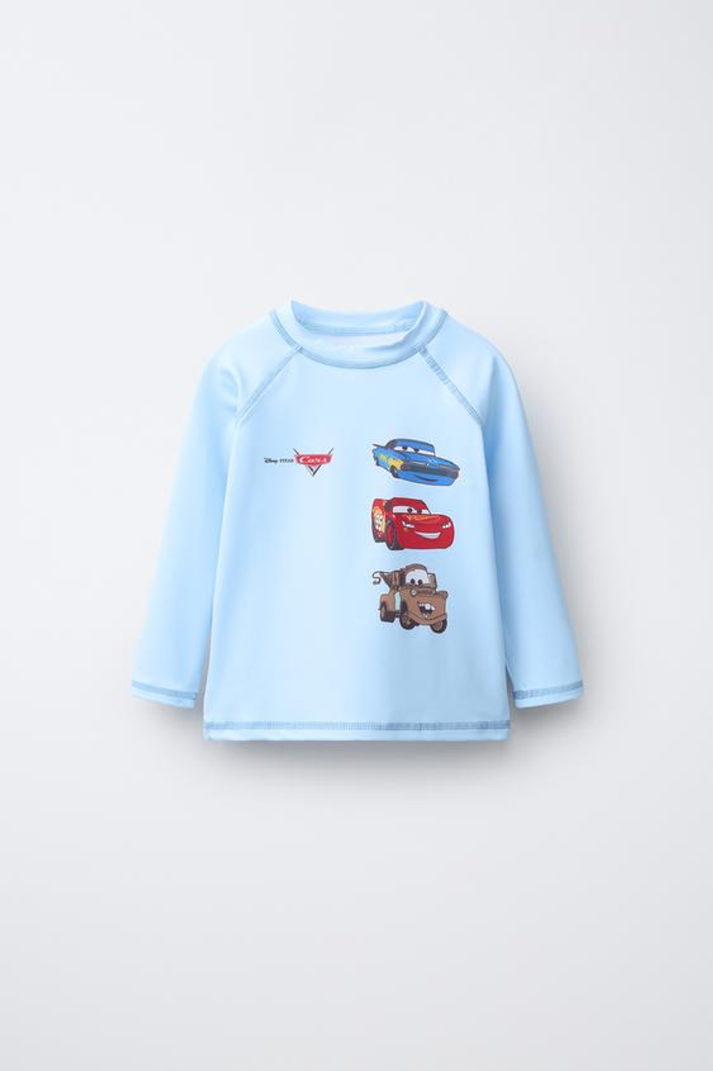ZARA ФУТБОЛКА ДЛЯ ПЛАВАНИЯ CARS RAYO MCQUEEN © DISNEY, СИНИЙ