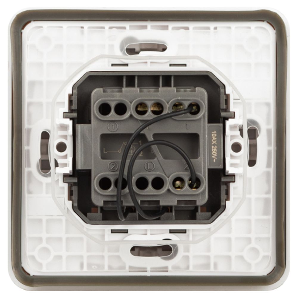 Переключатель ЭРА Эксперт 11-1527-01 с подсветкой IP55 10АХ-250В СУ белый