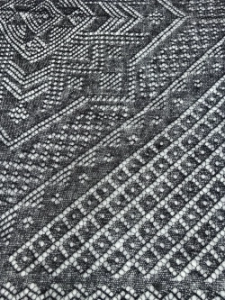 Оренбургский пуховый платок-паутинка А140-07 черный