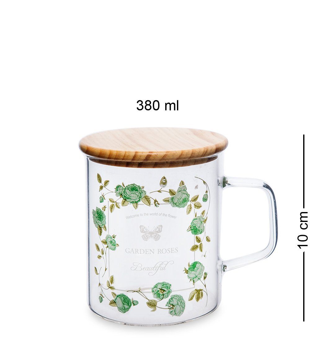 GS- 46/2 Кружка с крышкой «Розовый сад» 380мл