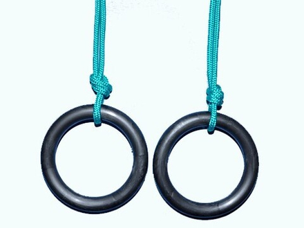 Кольца гимнастические пластиковые без креплений: 15019-ника