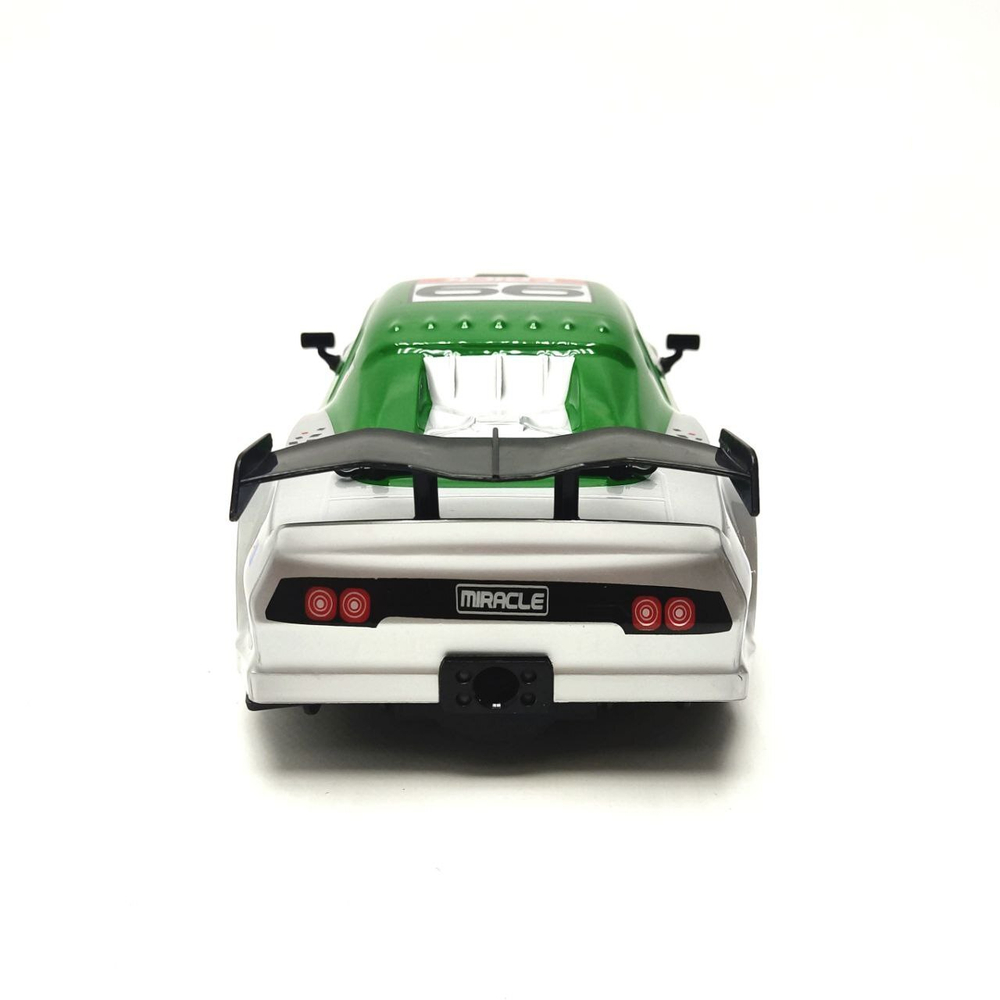Радиоуправляемая машина для дрифта HB Ford Mustang (4WD, свет, пар, акб, 1:16) - SC16A08-1 серо-зеленый