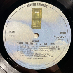 Винтажная виниловая пластинка LP Eagles Their Greatest Hits 1971 1975 (Япония 1976) (Оби)