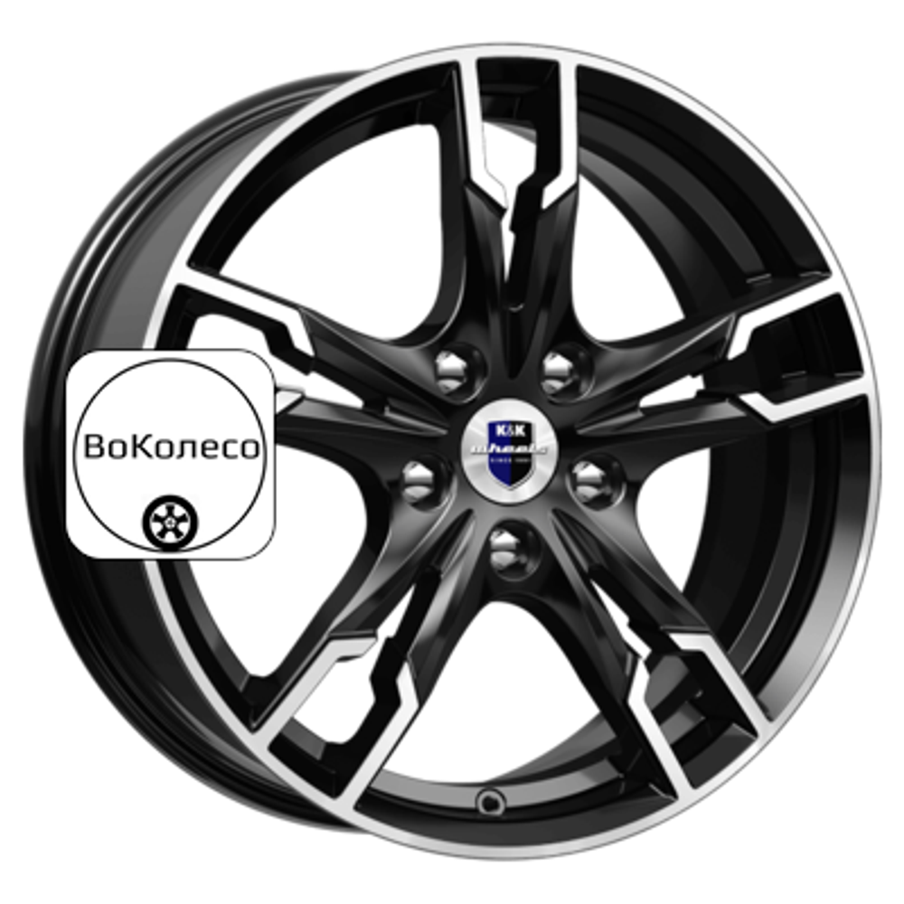 7x17/5x114,3 ET45 D66,1 Солар-оригинал (КС875) Алмаз черный SK K&K