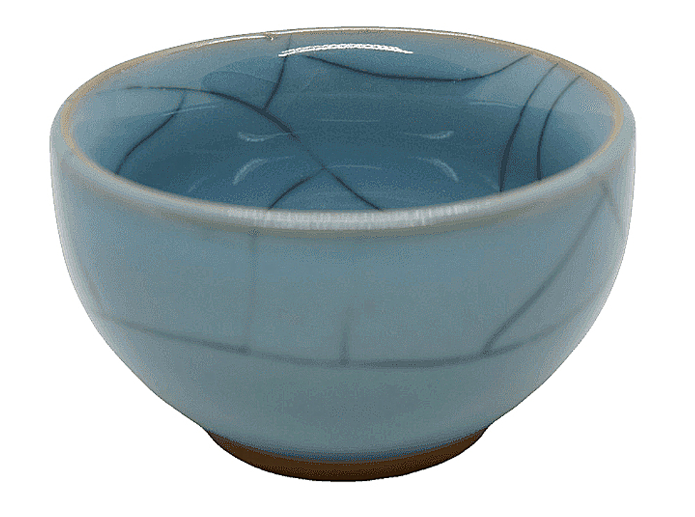 278174 Пиала ЖУЯО "Сетка" 70 мл d=7 h= 4, керамика серый