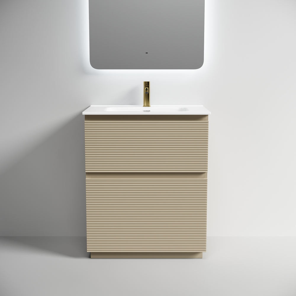 Тумба напольная Sancos Folk Floor 690х445х850, c двумя ящиками оснащенными доводчиками, Капучино, арт.FL70FCP