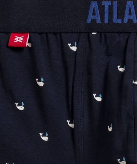 Трусы мужские боксеры (3шт), Atlantic 3MH-187, темно-синий + голубой + темно-синий