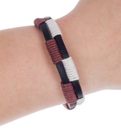 Y-BKB075 Браслет цветной нат.кожа