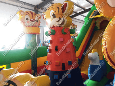 Коммерческий батут "Тигриная страна 2", 10*5*5,5 м