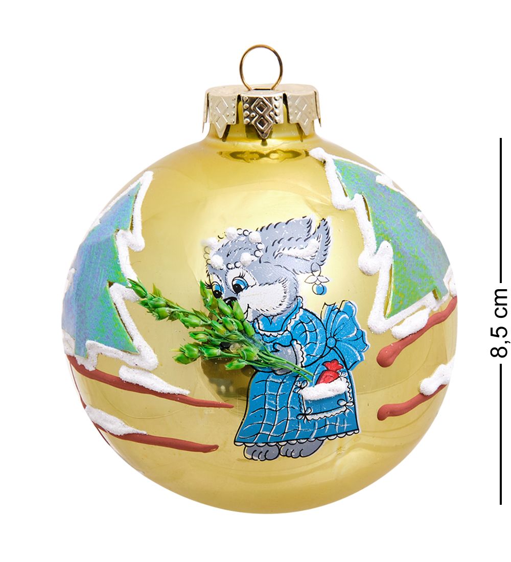 Элита НФШ-1076 Набор ел.украшений Шар «Веселая компания» красный 85 мм