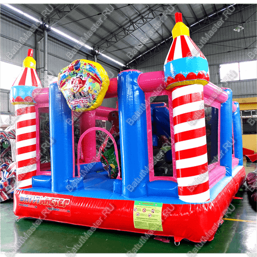 Коммерческий надувной батут "Яркий цирк" 6*4*3 м