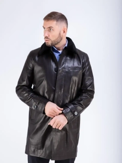 Куртка мужская кожаная, плащ мужской
