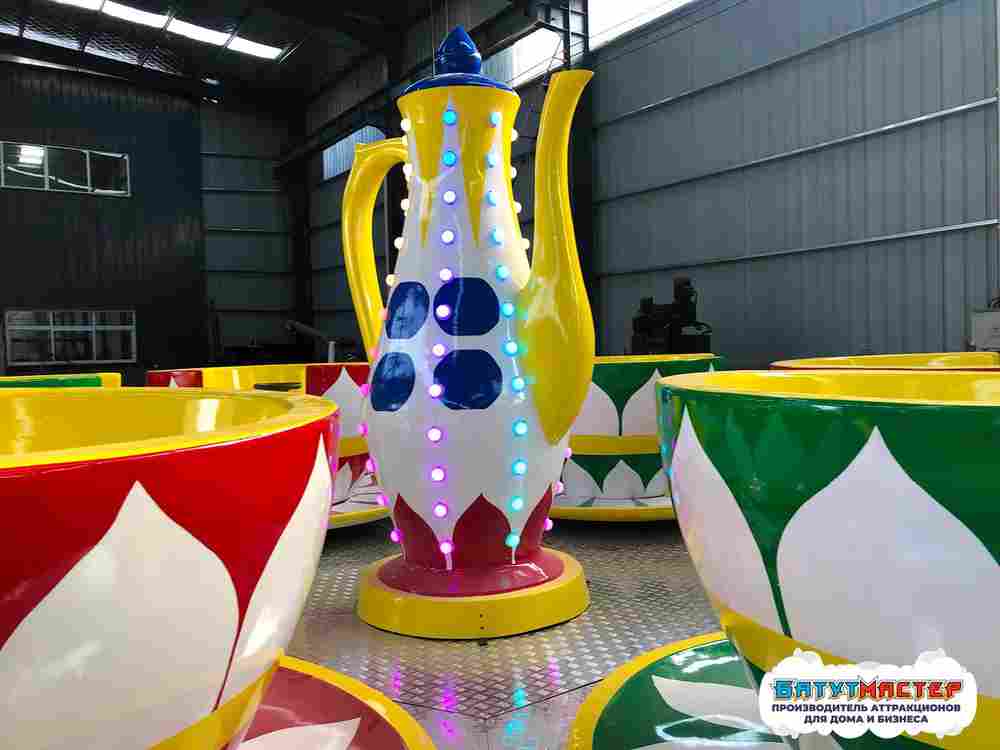 Карусель посуда «Калейдоскоп радости» 6 чашек, 12 мест, 7×7×3,5 м