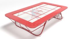 Батут Гимнастический - гнутая рама (овальный профиль) - полупрофессиональная сетка